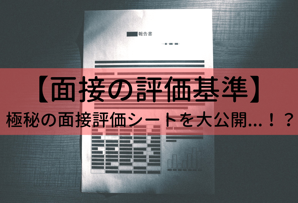 面接の評価基準 まさか皆さんがむしゃらにアピールしてないよね 極秘の評価シートを君にだけ見せる せんせいの独学公務員塾