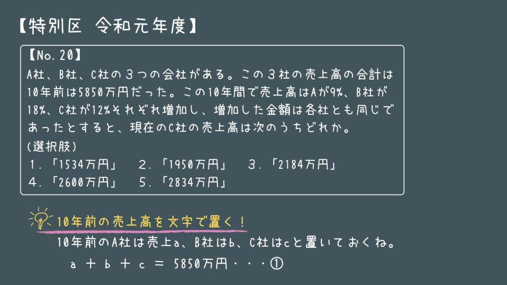 数的処理の過去問 実際に公務員試験で出題された問題をやさしく解説 画像付き せんせいの独学公務員塾