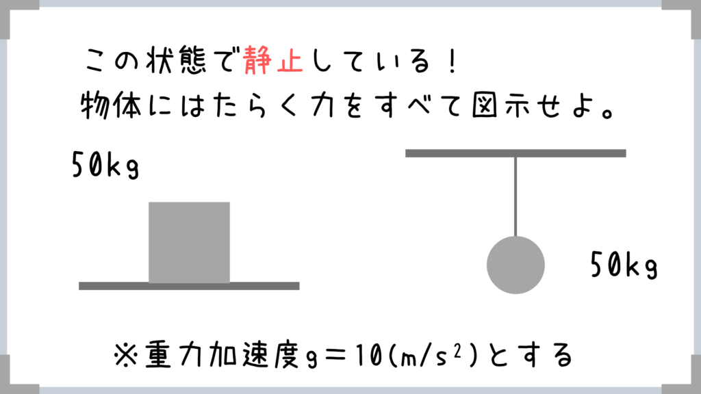 力のつり合い分野 簡単すぎて逆に焦る 高校物理で大事なのは身近なものでイメージすること せんせいの独学公務員塾